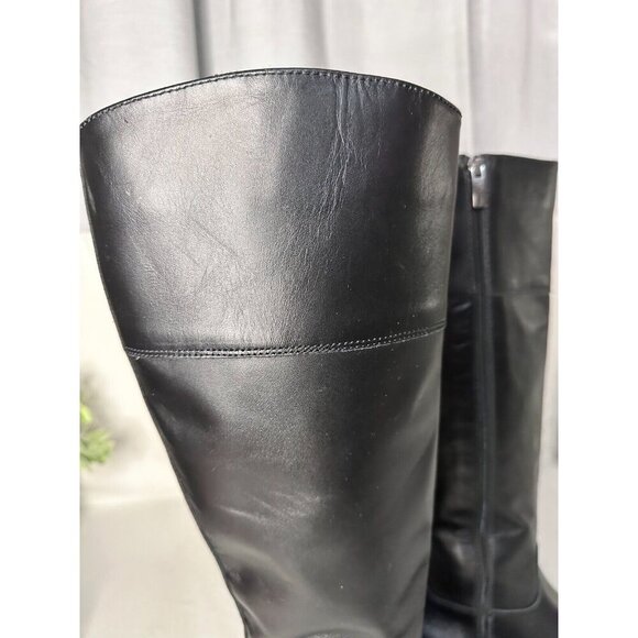 La Canadienne Passion Black Leather Ridding Boots Women's 5 Equestrian knee High - Picture 11 of 16